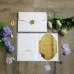 Wedding Invitation Card With Velvet Holder Gold Mirror Acrylic Invitation Card